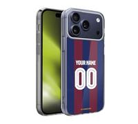 Head Case Designs Licenza Ufficiale Personalizzata Personale FC Barcelona Home Kit 2023/24 Custodia in Gel [Protezione di Grado Militare] Compatibile con Apple iPhone 17 PRO Max