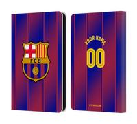 Head Case Designs Licenza Ufficiale Personalizzata Personale FC Barcelona Home Kit 2025/26 Custodia Portafoglio in Pelle Compatibile con Amazon Kindle 11th Gen (2024)