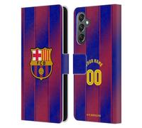 Head Case Designs Licenza Ufficiale Personalizzata Personale FC Barcelona Home Kit 2025/26 Custodia Portafoglio in Pelle Compatibile con Samsung Galaxy A25 5G