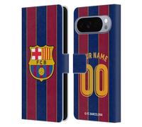 Head Case Designs Licenza Ufficiale Personalizzata Personale FC Barcelona In Casa 2020/21 Kit Custodia Portafoglio in Pelle Compatibile con Google Pixel 10 Pro XL