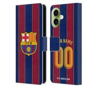 Head Case Designs Licenza Ufficiale Personalizzata Personale FC Barcelona in Casa 2020/21 Kit Custodia Portafoglio in Pelle Compatibile con Apple iPhone 17
