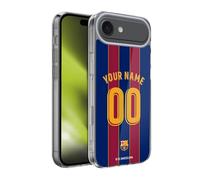 Head Case Designs Licenza Ufficiale Personalizzata Personale FC Barcelona in Casa 2020/21 Kit Custodia in Gel [Protezione di Grado Militare] Compatibile con Apple iPhone 17 Air
