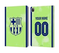Head Case Designs Licenza Ufficiale Personalizzata Personale FC Barcelona Terza Kit 2024/25 Custodia Portafoglio in Pelle Compatibile con Apple iPad PRO 12.9 2020/2021/2022