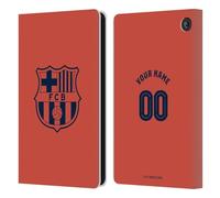 Head Case Designs Licenza Ufficiale Personalizzata Personale FC Barcelona Third Kit 2025/26 Custodia Portafoglio in Pelle Compatibile con Amazon Fire 7 2022