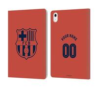 Head Case Designs Licenza Ufficiale Personalizzata Personale FC Barcelona Third Kit 2025/26 Custodia Portafoglio in Pelle Compatibile con Apple iPad Air 11 2020/2022/2024/2025