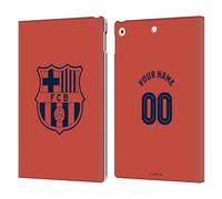 Head Case Designs Licenza Ufficiale Personalizzata Personale FC Barcelona Third Kit 2025/26 Custodia Portafoglio in Pelle Compatibile con Apple iPad 10.2 2019/2020/2021