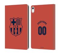 Head Case Designs Licenza Ufficiale Personalizzata Personale FC Barcelona Third Kit 2025/26 Custodia Portafoglio in Pelle Compatibile con Apple iPad 10.9 2022/2025