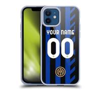 Head Case Designs Licenza Ufficiale Personalizzata Personale Inter Milan Home Kit 2024/25 Custodia in Gel [Protezione di Grado Militare] Compatibile con Apple iPhone 12 / iPhone 12 PRO