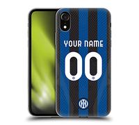 Head Case Designs Licenza Ufficiale Personalizzata Personale Inter Milan Home Kit Stemma 2022/23 Custodia in Gel [Protezione di Grado Militare] Compatibile con Apple iPhone XR