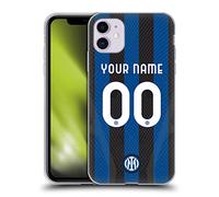 Head Case Designs Licenza Ufficiale Personalizzata Personale Inter Milan Home Kit Stemma 2022/23 Custodia in Gel [Protezione di Grado Militare] Compatibile con Apple iPhone 11
