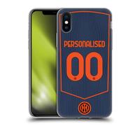 Head Case Designs Licenza Ufficiale Personalizzata Personale Inter Milan Terza 2025/26 Giocatori Home Kit Custodia in Gel [Protezione di Grado Militare] Compatibile con Apple iPhone X/iPhone XS