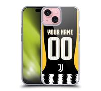 Head Case Designs Licenza Ufficiale Personalizzata Personale Juventus Football Club Home 2023/24 Kit Partita Custodia in Gel [Protezione di Grado Militare] Compatibile con Apple iPhone 15
