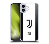 Head Case Designs Licenza Ufficiale Personalizzata Personale Juventus Football Club Strisce in Grassetto Grafiche Custodia in Gel [Protezione di Grado Militare] Compatibile con Apple iPhone 16 Plus