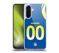 Head Case Designs Licenza Ufficiale Personalizzata Personale NFL Numeri di Calcio Los Angeles Rams Custodia in Gel [Protezione di Grado Militare] Compatibile con Samsung Galaxy A36 5G