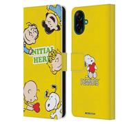 Head Case Designs Licenza Ufficiale Personalizzata Personale Peanuts Amici Arte Custodia Portafoglio in Pelle Compatibile con Samsung Galaxy A07
