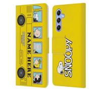 Head Case Designs Licenza Ufficiale Personalizzata Personale Peanuts Autobus Giallo Arte Custodia Portafoglio in Pelle Compatibile con Samsung Galaxy A34 5G