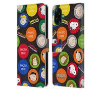 Head Case Designs Licenza Ufficiale Personalizzata Personale Peanuts Modello Arte Custodia Portafoglio in Pelle Compatibile con Samsung Galaxy A07