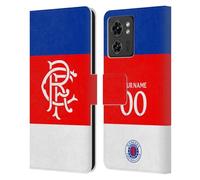 Head Case Designs Licenza Ufficiale Personalizzata Personale Rangers FC Away Kit 2025/26 Custodia Portafoglio in Pelle Compatibile con Motorola Moto Edge 40/Edge (2023)
