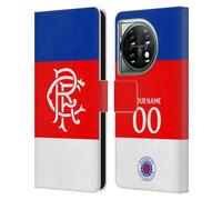 Head Case Designs Licenza Ufficiale Personalizzata Personale Rangers FC Away Kit 2025/26 Custodia Portafoglio in Pelle Compatibile con OnePlus 11 5G