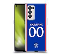 Head Case Designs Licenza Ufficiale Personalizzata Personale Rangers FC Home Kit 2025/26 Custodia in Gel [Protezione di Grado Militare] Compatibile con Find X3 Neo / Reno5 PRO+ 5G
