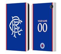 Head Case Designs Licenza Ufficiale Personalizzata Personale Rangers FC Home Kit 2025/26 Custodia Portafoglio in Pelle Compatibile con Amazon Fire 7 2022