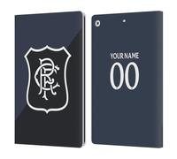 Head Case Designs Licenza Ufficiale Personalizzata Personale Rangers FC Terza Kit 2025/26 Custodia Portafoglio in Pelle Compatibile con Apple iPad 10.2 2019/2020/2021