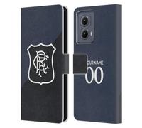 Head Case Designs Licenza Ufficiale Personalizzata Personale Rangers FC Terza Kit 2025/26 Custodia Portafoglio in Pelle Compatibile con Motorola Edge (2024)