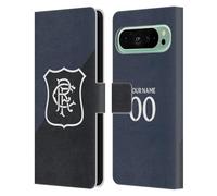 Head Case Designs Licenza Ufficiale Personalizzata Personale Rangers FC Terza Kit 2025/26 Custodia Portafoglio in Pelle Compatibile con Google Pixel 9 PRO XL