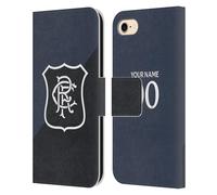 Head Case Designs Licenza Ufficiale Personalizzata Personale Rangers FC Terza Kit 2025/26 Custodia Portafoglio in Pelle Compatibile con Apple iPhone 7/8 / SE 2020 & 2022