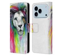Head Case Designs Licenza Ufficiale Pixie Cold Arcobaleno Criniera Gatti Custodia Portafoglio in Pelle Compatibile con Apple iPhone 17 PRO