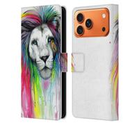 Head Case Designs Licenza Ufficiale Pixie Cold Arcobaleno Criniera Gatti Custodia Portafoglio in Pelle Compatibile con Apple iPhone 17 PRO Max