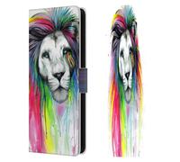 Head Case Designs Licenza Ufficiale Pixie Cold Arcobaleno Criniera Gatti Custodia Portafoglio in Pelle Compatibile con Samsung Galaxy S25 FE