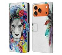Head Case Designs Licenza Ufficiale Pixie Cold Il Re dei Leoni Gatti Custodia Portafoglio in Pelle Compatibile con Apple iPhone 17 PRO Max