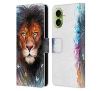 Head Case Designs Licenza Ufficiale Pixie Cold Re Sacro Gatti Custodia Portafoglio in Pelle Compatibile con Apple iPhone 17