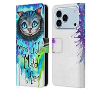 Head Case Designs Licenza Ufficiale Pixie Cold Siamo Tutti Matti Qua Gatti Custodia Portafoglio in Pelle Compatibile con Apple iPhone 17 Pro
