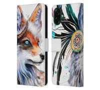 Head Case Designs Licenza Ufficiale Pixie Cold Volpe Animali Custodia Portafoglio in Pelle Compatibile con Samsung Galaxy A07