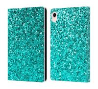 Head Case Designs Licenza Ufficiale PLdesign Azzurro Acqua Stampe Sparkle Custodia Portafoglio in Pelle Compatibile con Apple iPad Mini (2021/2024)