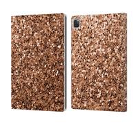 Head Case Designs Licenza Ufficiale PLdesign Bronzo Stampe Sparkle Custodia Portafoglio in Pelle Compatibile con Apple iPad PRO 12.9 2020/2021/2022