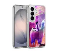 Head Case Designs Licenza Ufficiale Random Galaxy Porpora Galassia Occhi Spazio Lama Custodia in Gel [Protezione di Grado Militare] Compatibile con Samsung Galaxy S26