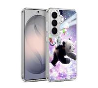 Head Case Designs Licenza Ufficiale Random Galaxy Porpora Galassia Panda Gatto Spazio Custodia in Gel [Protezione di Grado Militare] Compatibile con Samsung Galaxy S26 Plus
