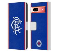 Head Case Designs Licenza Ufficiale Rangers FC Home Kit 2025/26 Custodia Cover in Pelle a Portafoglio Compatibile con Google Pixel 7a