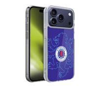 Head Case Designs Licenza Ufficiale Rangers FC Motivo Lion Pinstripes Stemma Custodia in Gel [Protezione di Grado Militare] Compatibile con Apple iPhone 17 PRO
