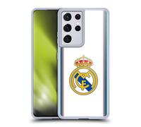 Head Case Designs Licenza Ufficiale Real Madrid CF Bianco 2026/27 Distintivo Custodia in Gel [Protezione di Grado Militare] Compatibile Con Samsung Galaxy S21 Ultra 5G E Compatibile Con MagSafe