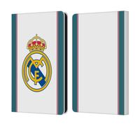 Head Case Designs Licenza Ufficiale Real Madrid CF Bianco 2026/27 Distintivo Custodia Portafoglio in Pelle Compatibile con Amazon Kindle Paperwhite 6