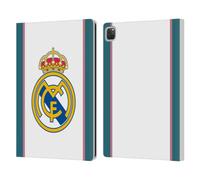 Head Case Designs Licenza Ufficiale Real Madrid CF Bianco 2026/27 Distintivo Custodia Portafoglio in Pelle Compatibile con Apple iPad PRO 12.9 2020/2021/2022