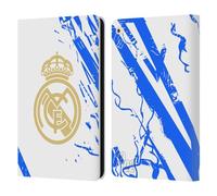 Head Case Designs Licenza Ufficiale Real Madrid CF Bianco E Blu Urbano Custodia Portafoglio in Pelle Compatibile con Apple iPad Air 2 (2014)