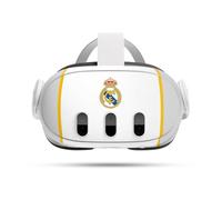 Head Case Designs Licenza Ufficiale Real Madrid CF Bianco Stemma Vinile Sticker Pelle Adesivo Compatibile con Meta Quest 3