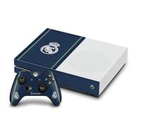 Head Case Designs Licenza Ufficiale Real Madrid CF Blu Scuro Stemma Vinile Sticker Gaming Pelle Adesivo Compatibile con Xbox One S Console And Controller Bundle