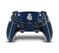 Head Case Designs Licenza Ufficiale Real Madrid CF Blu Scuro Stemma Vinile Sticker Gaming Pelle Adesivo Compatibile con Sony Playstation 5 PS5 DualSense Edge Controller