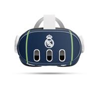 Head Case Designs Licenza Ufficiale Real Madrid CF Blu Scuro Stemma Vinile Sticker Pelle Adesivo Compatibile con Meta Quest 3